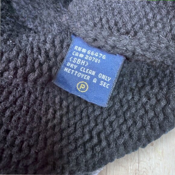 Vintage Tommy Hilfiger 90s Navy Red “H” Logo Turtleneck Sweater Size L - Picture 3 of 3